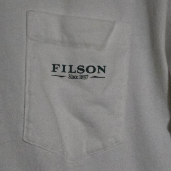 C.C. Filson SS Crewneck -"Might As Well Have The Best" - White - Sz M* - Picture 2 of 4